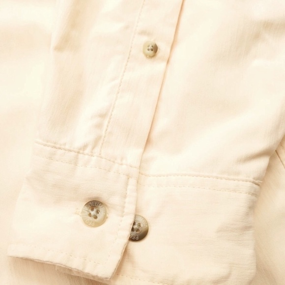 Columbia PFG Mens Cream Button Up Fishing Shirt Sz XL Vented Long Sleeve Pocket - Picture 4 of 7